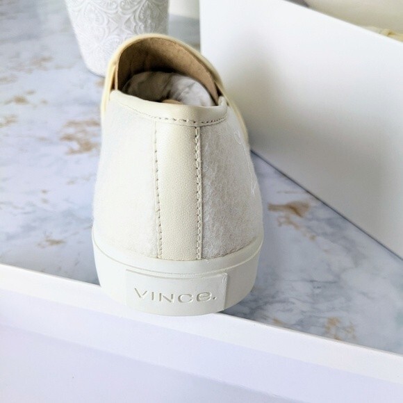 NWT Vince Blair Wool Slip Ons Off white 8 - Picture 10 of 10